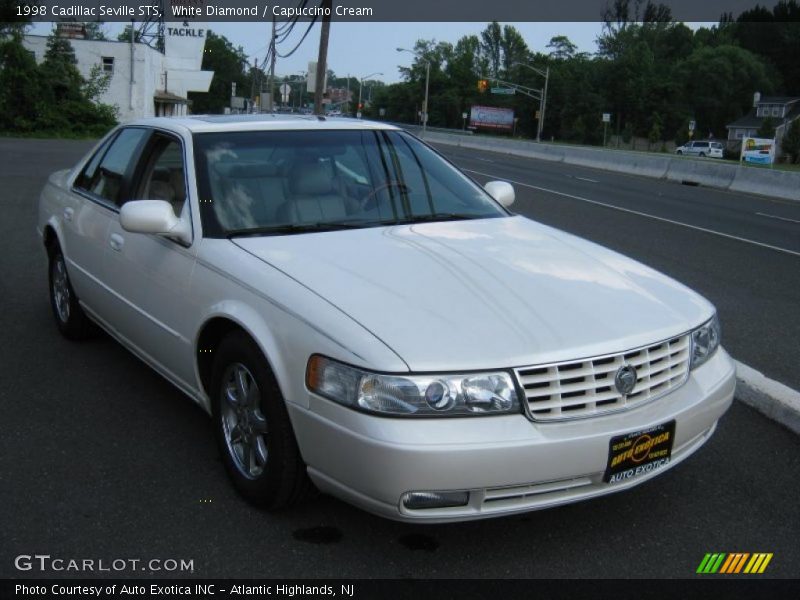 White Diamond / Capuccino Cream 1998 Cadillac Seville STS