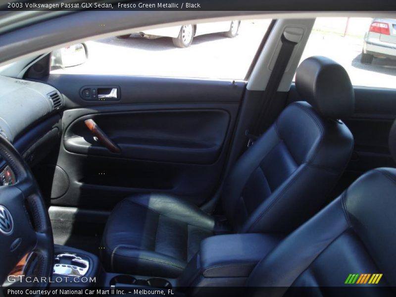 Fresco Green Metallic / Black 2003 Volkswagen Passat GLX Sedan