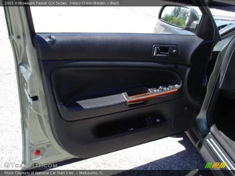 Fresco Green Metallic / Black 2003 Volkswagen Passat GLX Sedan