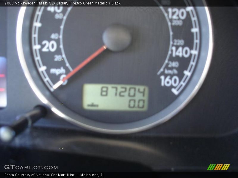 Fresco Green Metallic / Black 2003 Volkswagen Passat GLX Sedan