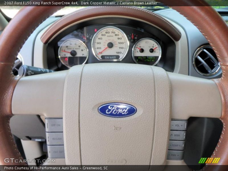 Dark Copper Metallic / Castano Brown Leather 2007 Ford F150 King Ranch SuperCrew 4x4