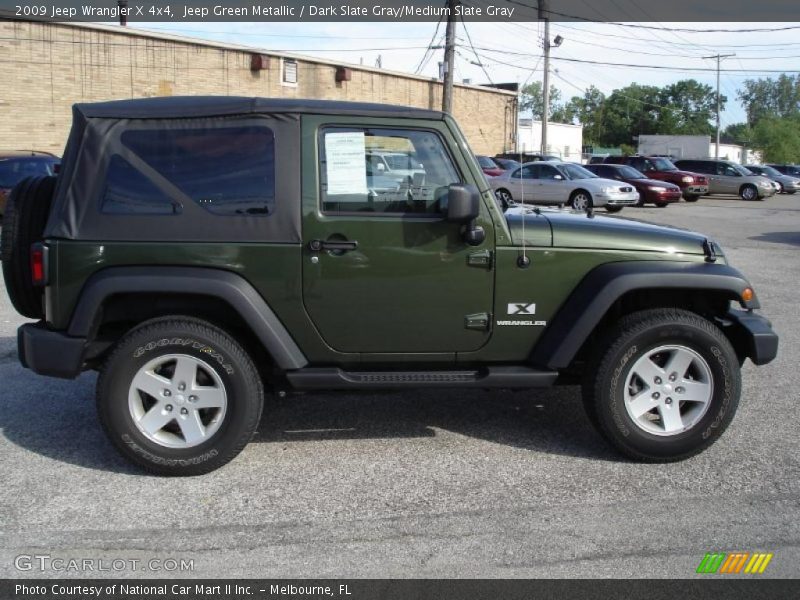 Jeep Green Metallic / Dark Slate Gray/Medium Slate Gray 2009 Jeep Wrangler X 4x4