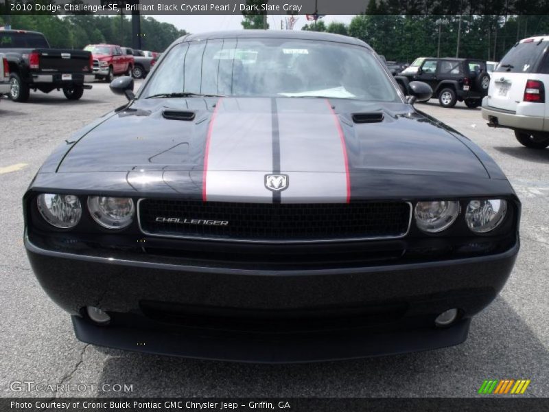 Brilliant Black Crystal Pearl / Dark Slate Gray 2010 Dodge Challenger SE