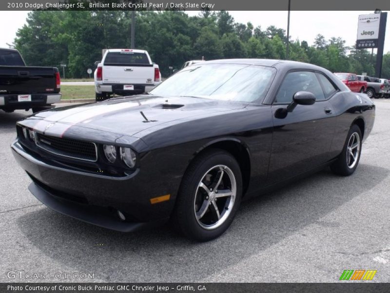 Brilliant Black Crystal Pearl / Dark Slate Gray 2010 Dodge Challenger SE