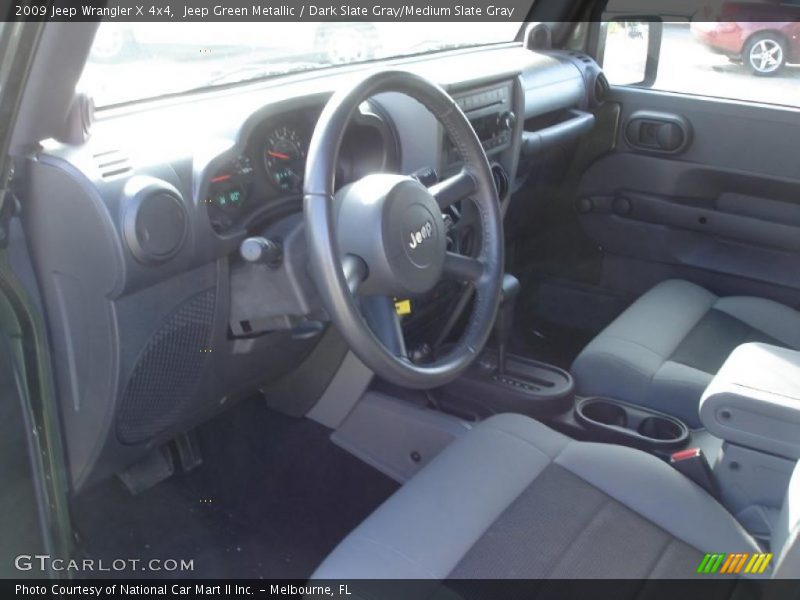 Jeep Green Metallic / Dark Slate Gray/Medium Slate Gray 2009 Jeep Wrangler X 4x4