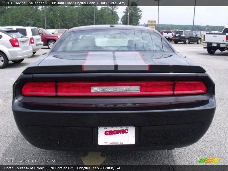 Brilliant Black Crystal Pearl / Dark Slate Gray 2010 Dodge Challenger SE