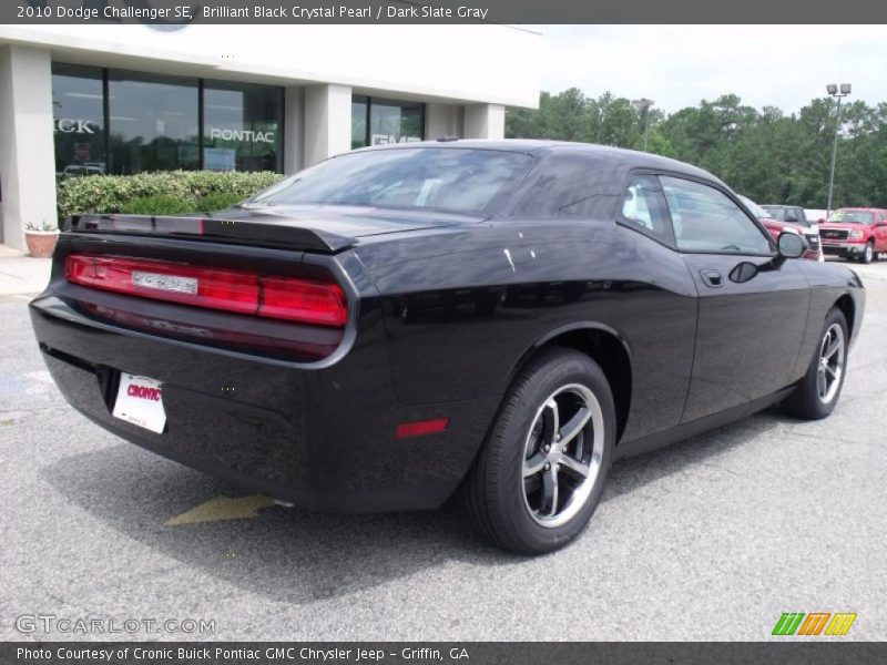 Brilliant Black Crystal Pearl / Dark Slate Gray 2010 Dodge Challenger SE
