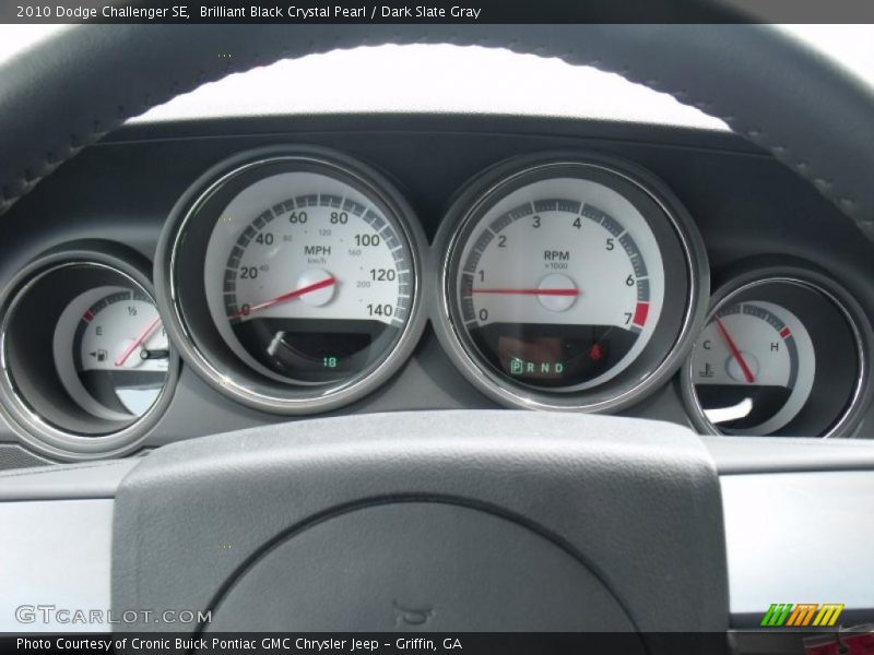 Brilliant Black Crystal Pearl / Dark Slate Gray 2010 Dodge Challenger SE