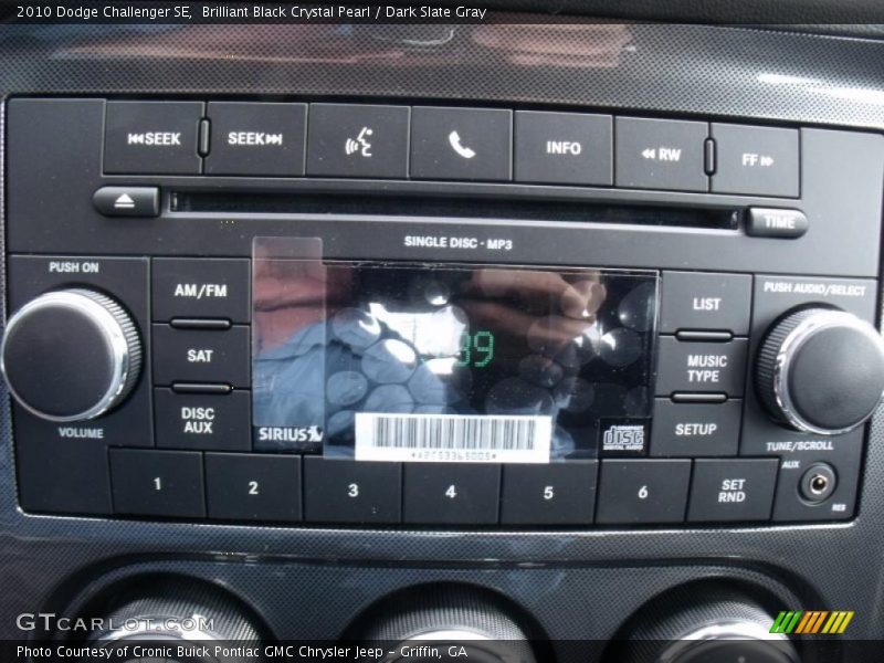 Brilliant Black Crystal Pearl / Dark Slate Gray 2010 Dodge Challenger SE