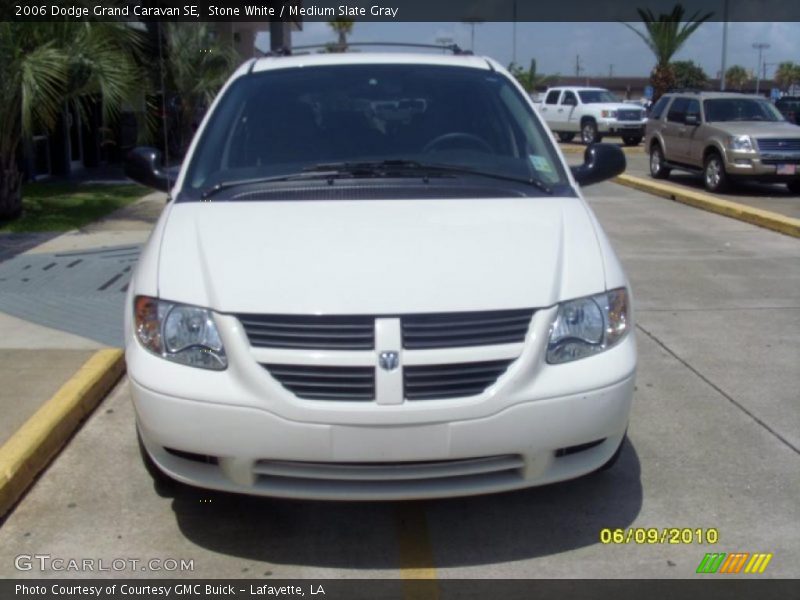 Stone White / Medium Slate Gray 2006 Dodge Grand Caravan SE
