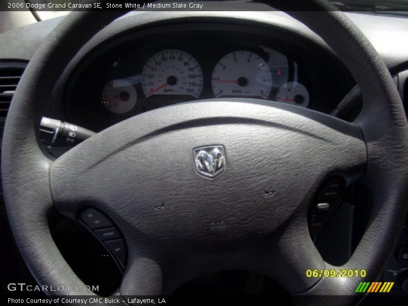 Stone White / Medium Slate Gray 2006 Dodge Grand Caravan SE