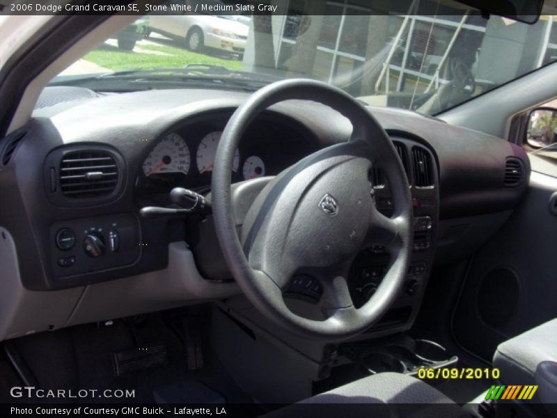 Stone White / Medium Slate Gray 2006 Dodge Grand Caravan SE
