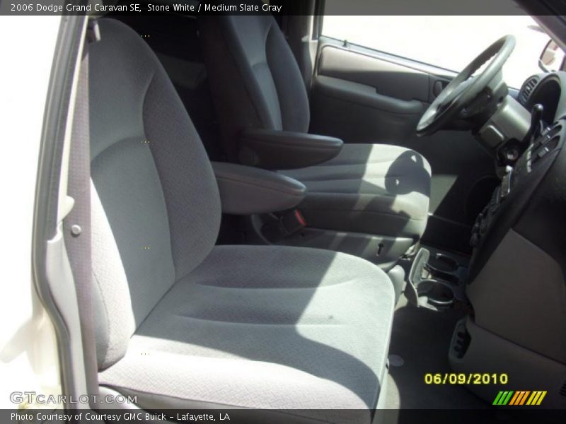 Stone White / Medium Slate Gray 2006 Dodge Grand Caravan SE