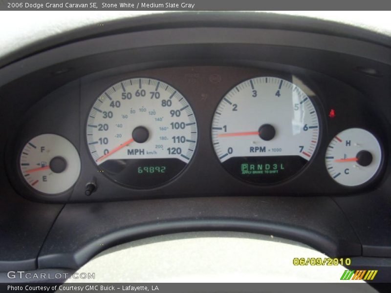 Stone White / Medium Slate Gray 2006 Dodge Grand Caravan SE