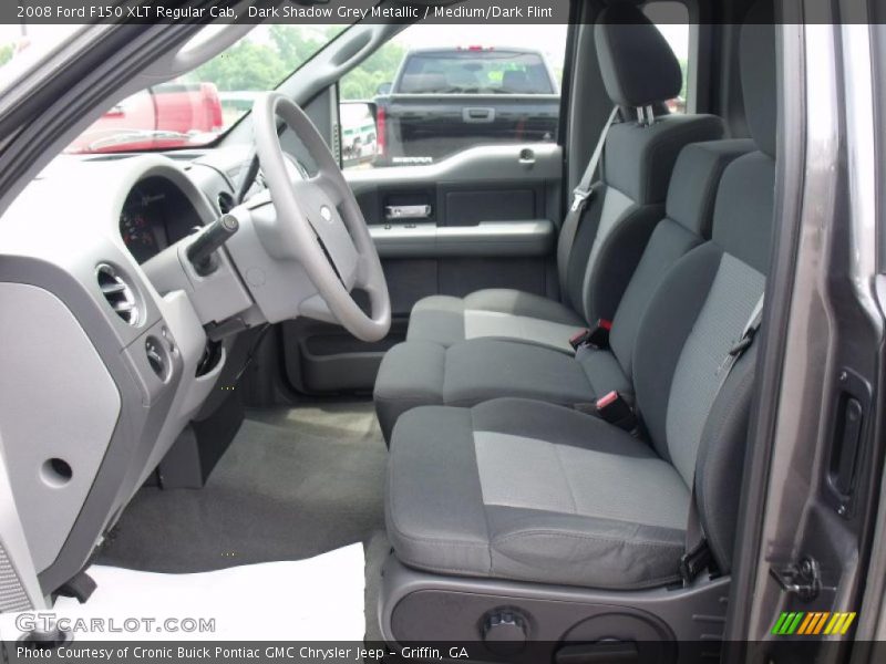 Dark Shadow Grey Metallic / Medium/Dark Flint 2008 Ford F150 XLT Regular Cab