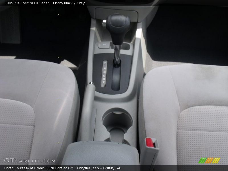 Ebony Black / Gray 2009 Kia Spectra EX Sedan
