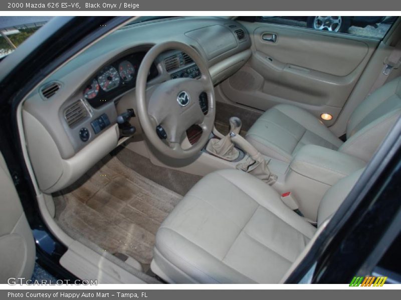 Black Onyx / Beige 2000 Mazda 626 ES-V6