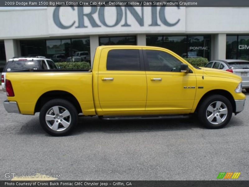 Detonator Yellow / Dark Slate/Medium Graystone 2009 Dodge Ram 1500 Big Horn Edition Crew Cab 4x4