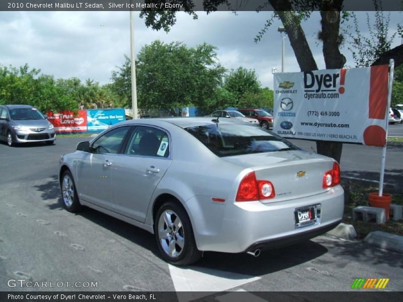 Silver Ice Metallic / Ebony 2010 Chevrolet Malibu LT Sedan