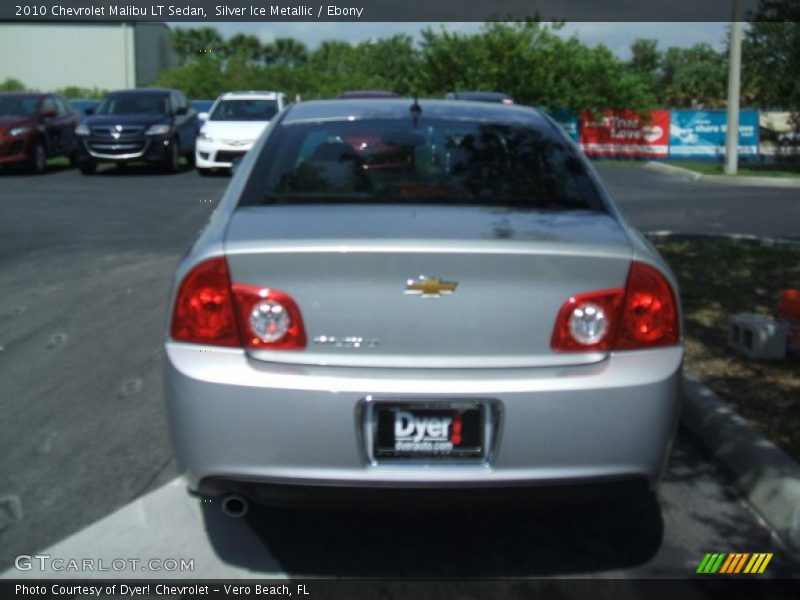 Silver Ice Metallic / Ebony 2010 Chevrolet Malibu LT Sedan