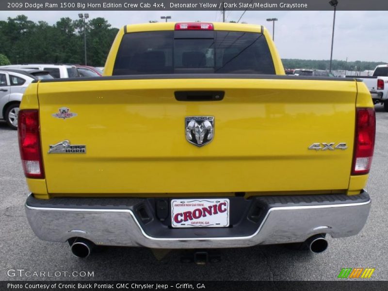 Detonator Yellow / Dark Slate/Medium Graystone 2009 Dodge Ram 1500 Big Horn Edition Crew Cab 4x4