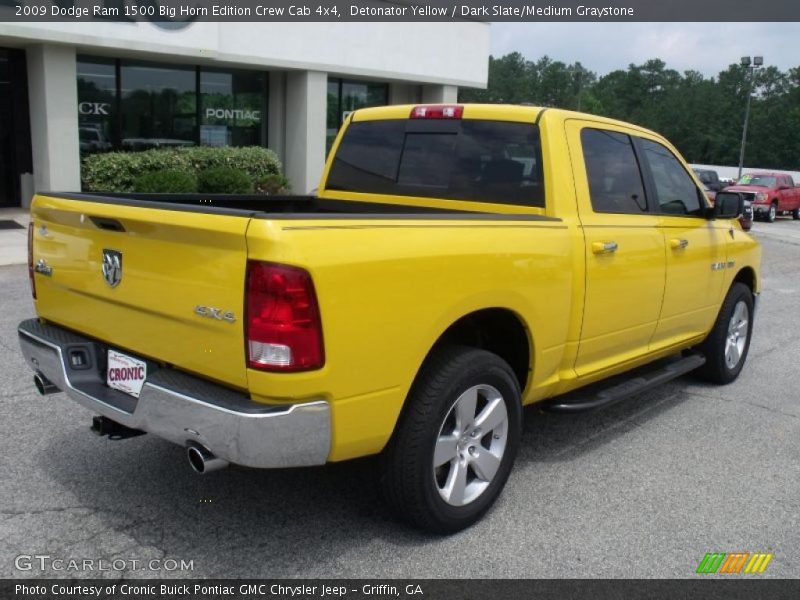 Detonator Yellow / Dark Slate/Medium Graystone 2009 Dodge Ram 1500 Big Horn Edition Crew Cab 4x4