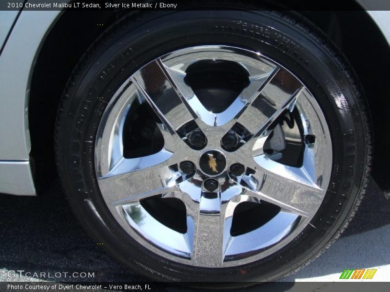 Silver Ice Metallic / Ebony 2010 Chevrolet Malibu LT Sedan