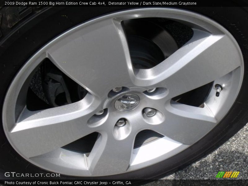 Detonator Yellow / Dark Slate/Medium Graystone 2009 Dodge Ram 1500 Big Horn Edition Crew Cab 4x4