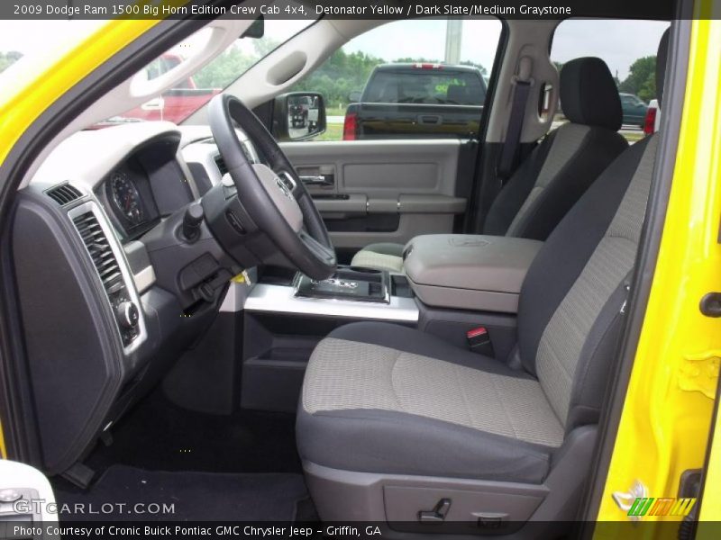 Detonator Yellow / Dark Slate/Medium Graystone 2009 Dodge Ram 1500 Big Horn Edition Crew Cab 4x4