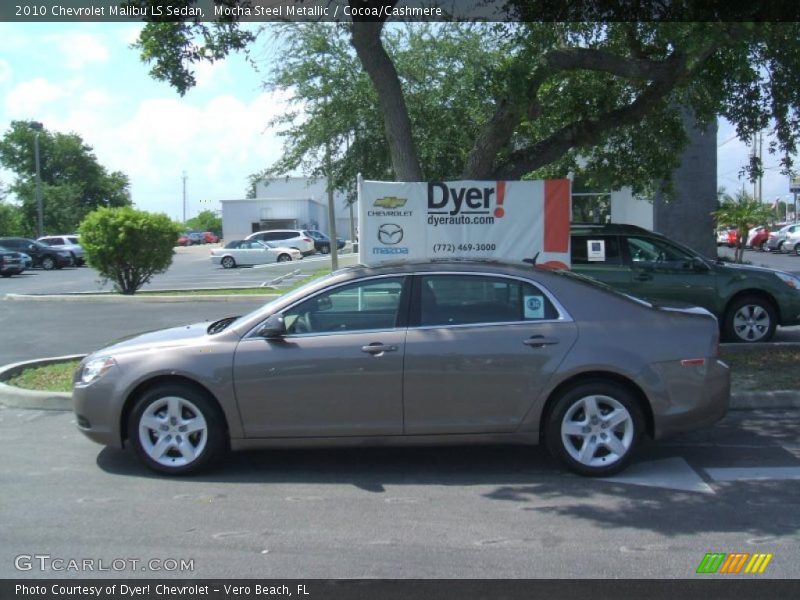 Mocha Steel Metallic / Cocoa/Cashmere 2010 Chevrolet Malibu LS Sedan