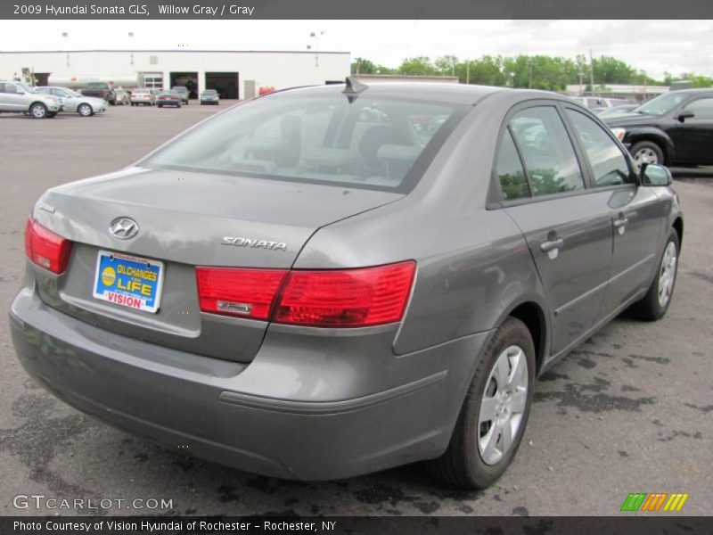 Willow Gray / Gray 2009 Hyundai Sonata GLS