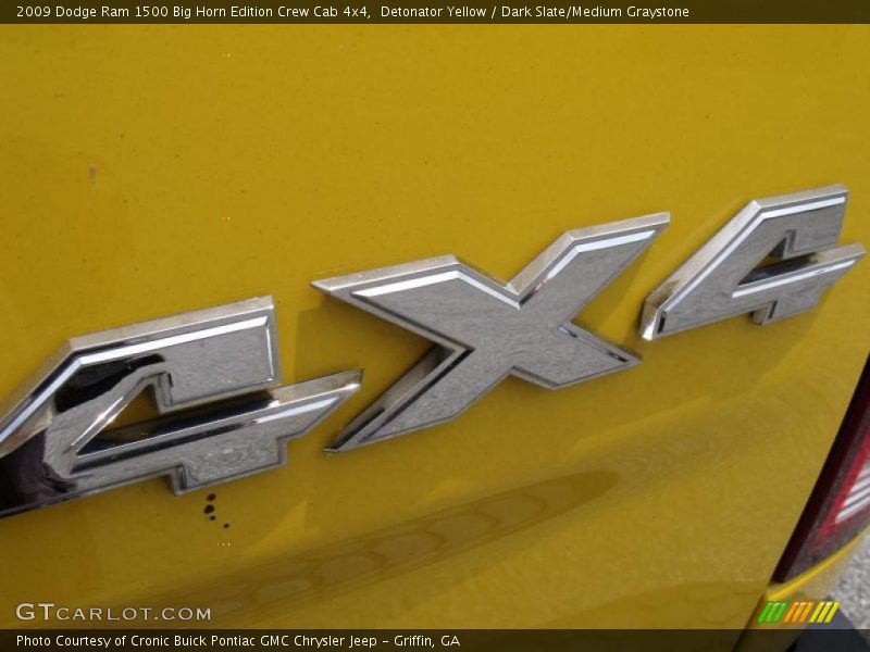 Detonator Yellow / Dark Slate/Medium Graystone 2009 Dodge Ram 1500 Big Horn Edition Crew Cab 4x4