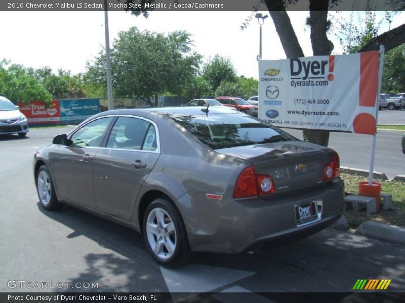 Mocha Steel Metallic / Cocoa/Cashmere 2010 Chevrolet Malibu LS Sedan