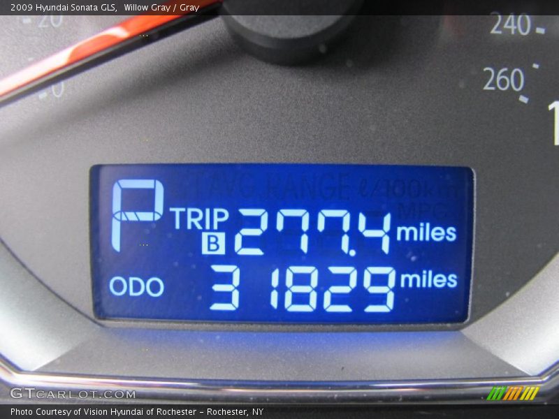 Willow Gray / Gray 2009 Hyundai Sonata GLS