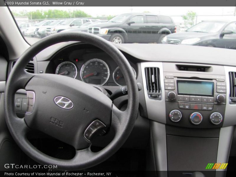 Willow Gray / Gray 2009 Hyundai Sonata GLS
