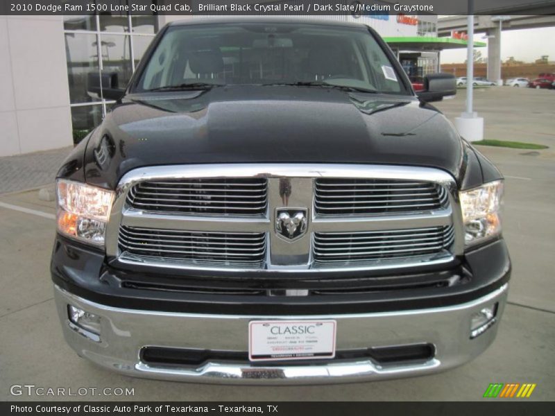 Brilliant Black Crystal Pearl / Dark Slate/Medium Graystone 2010 Dodge Ram 1500 Lone Star Quad Cab