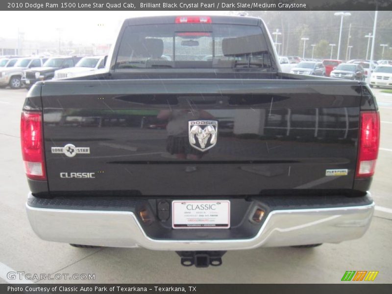 Brilliant Black Crystal Pearl / Dark Slate/Medium Graystone 2010 Dodge Ram 1500 Lone Star Quad Cab