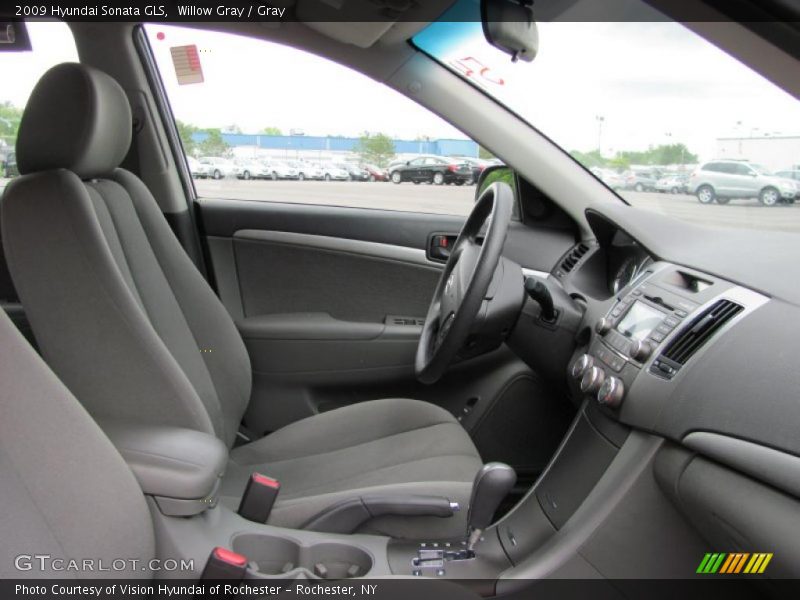 Willow Gray / Gray 2009 Hyundai Sonata GLS