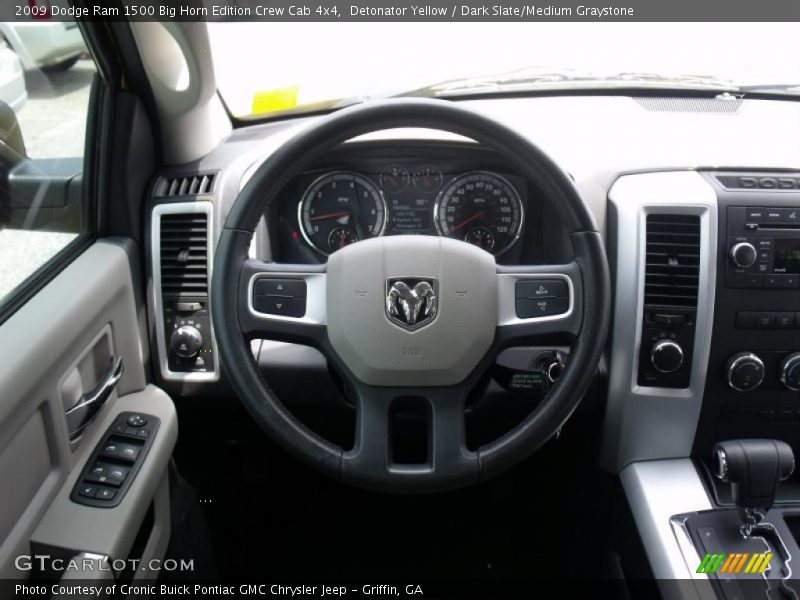 Detonator Yellow / Dark Slate/Medium Graystone 2009 Dodge Ram 1500 Big Horn Edition Crew Cab 4x4