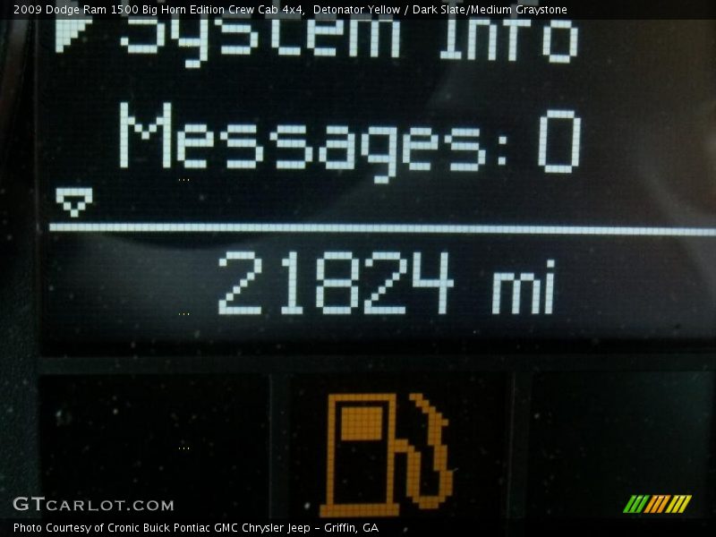 Detonator Yellow / Dark Slate/Medium Graystone 2009 Dodge Ram 1500 Big Horn Edition Crew Cab 4x4