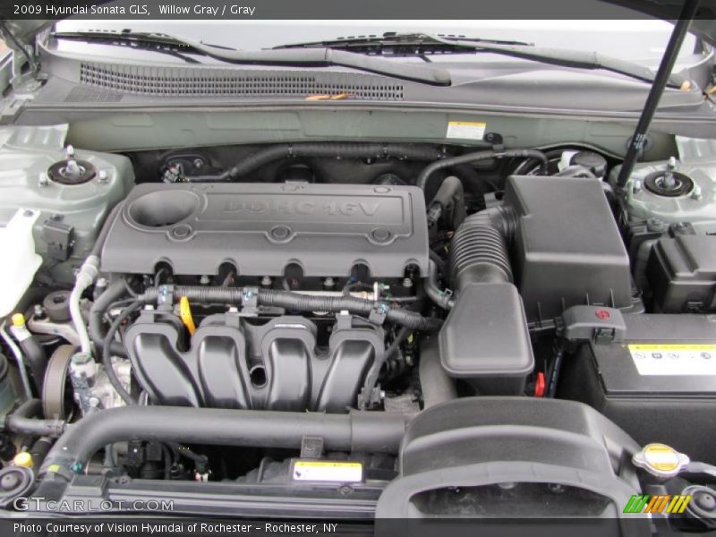 Willow Gray / Gray 2009 Hyundai Sonata GLS
