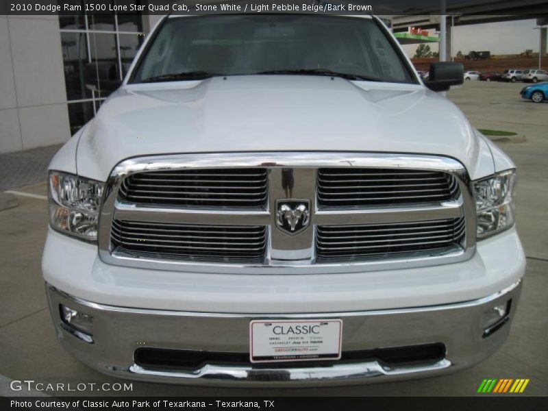 Stone White / Light Pebble Beige/Bark Brown 2010 Dodge Ram 1500 Lone Star Quad Cab