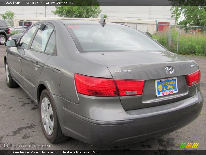 Willow Gray / Gray 2009 Hyundai Sonata GLS