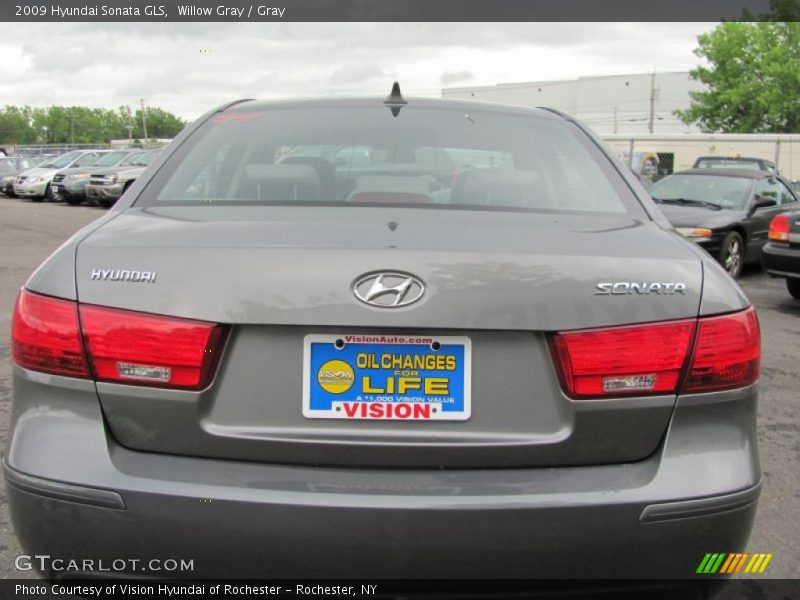 Willow Gray / Gray 2009 Hyundai Sonata GLS