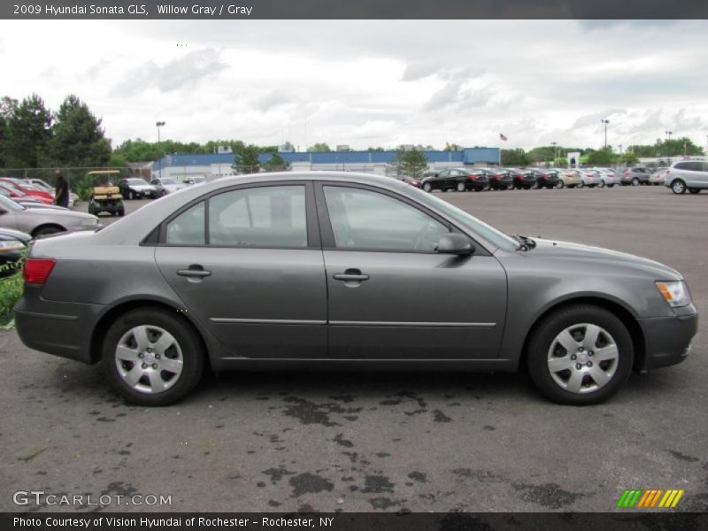Willow Gray / Gray 2009 Hyundai Sonata GLS