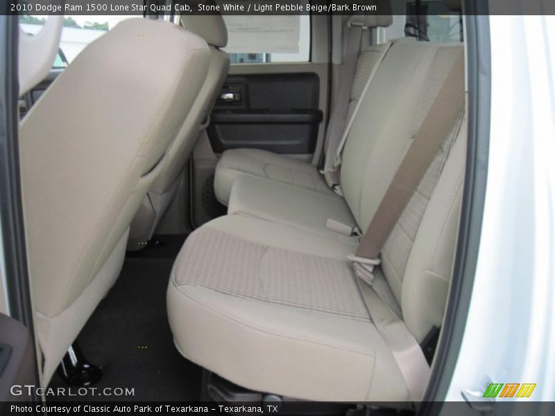 Stone White / Light Pebble Beige/Bark Brown 2010 Dodge Ram 1500 Lone Star Quad Cab
