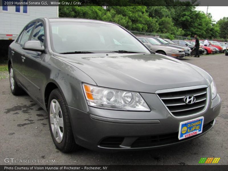 Willow Gray / Gray 2009 Hyundai Sonata GLS