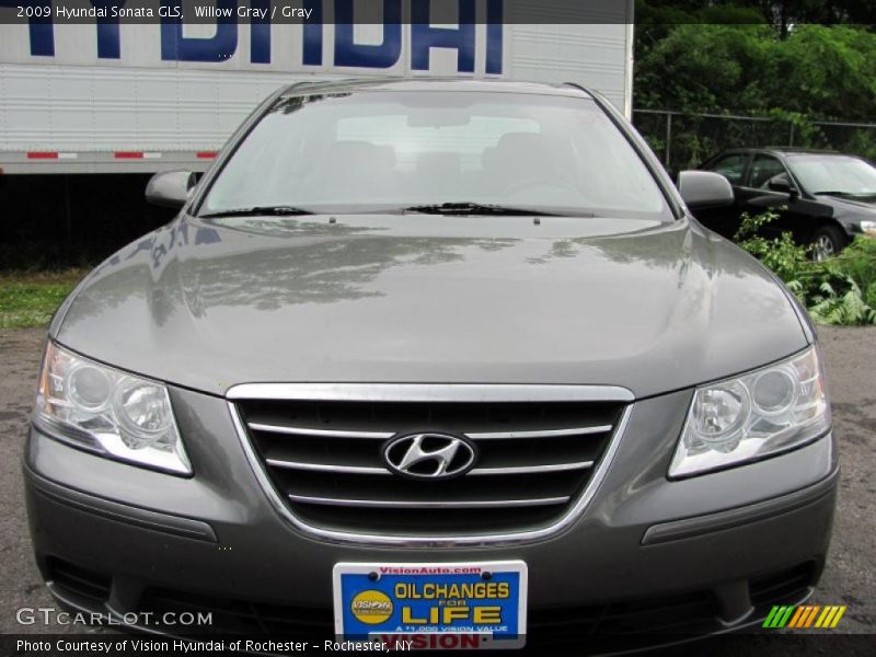 Willow Gray / Gray 2009 Hyundai Sonata GLS