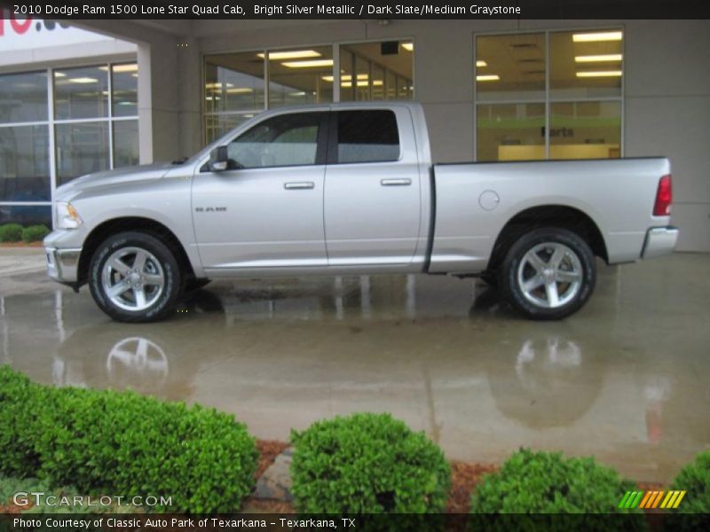 Bright Silver Metallic / Dark Slate/Medium Graystone 2010 Dodge Ram 1500 Lone Star Quad Cab
