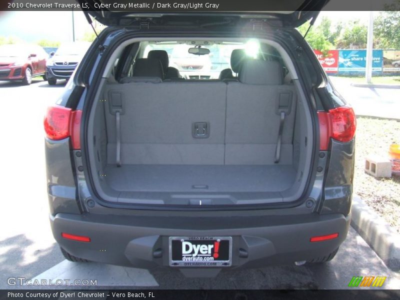Cyber Gray Metallic / Dark Gray/Light Gray 2010 Chevrolet Traverse LS